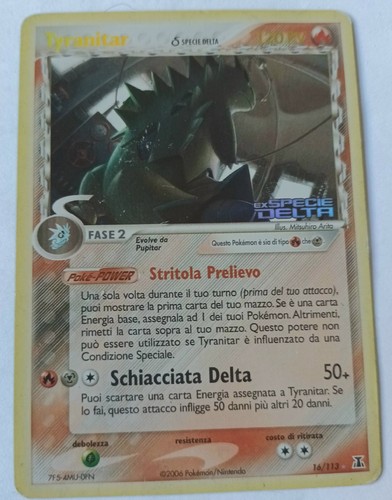 Pokemon tyranitar 113 ex - 16/113,