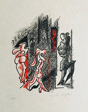 André MASSON - "Une étoile de craie" - Lithographie originale signée - (VIII)