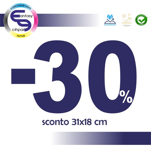 Adesivo vetrina negozio - , -30%