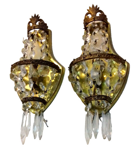 Coppia appliques epoca - appliques, d'epoca