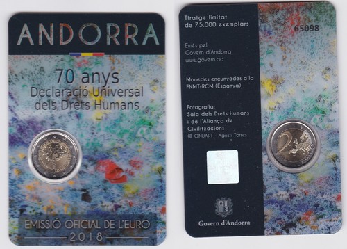 Andorra euro 2018 70 anni - euro,