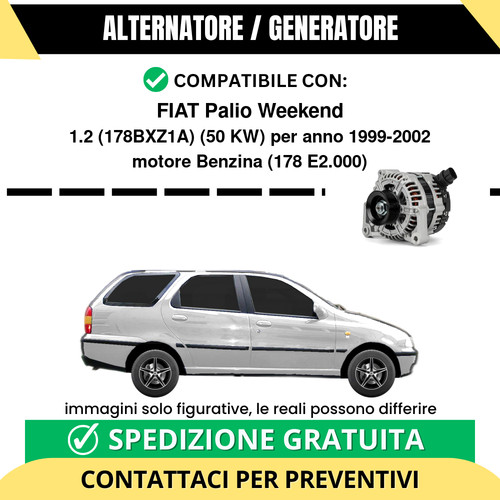 Alternatore fiat palio weekend - alternatore,
