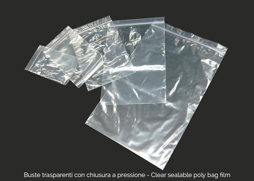 100pz buste trasparenti con - trasparenti,