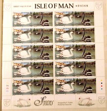 Isola di Man 1991 Manx Swans