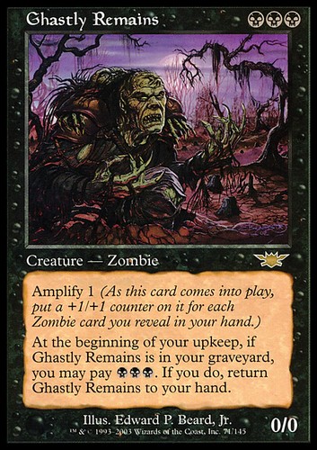 Mtg ghastly remains italian - mtg,