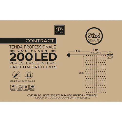 Tenda contract 200 led colore - tenda,