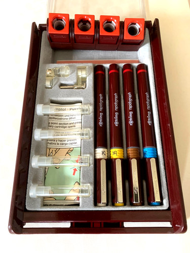 Boite quatre rotring - boite,