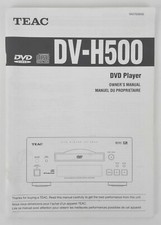 TEAC DV-H 500 - MANUALE D'USO ORIGINALE