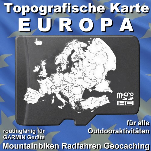 Europa topo mappa altitudini - topo,