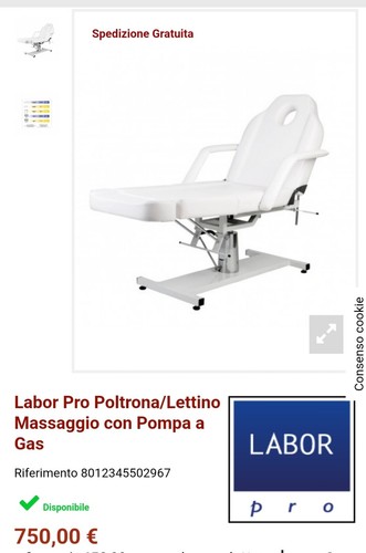 Poltrona lettino massaggio - poltrona/lettino,