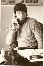 1985 ca NAPOLI CALCIO Antonio JULIANO nel suo ufficio Sponsor ALITALIA AVIS Foto