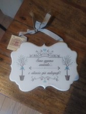 Targa In Legno Bimbo Shabby Angelica Home & Country