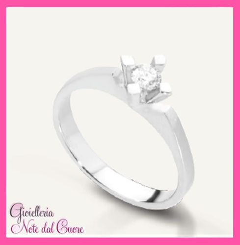 Anello oro bianco 18k - 18k, con