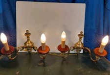 Coppia Antichi Applique Bronzo