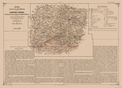 Mappa storica salamanca - -,