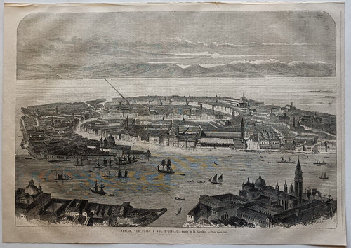 Stampa antica 1866 venezia - 1866,