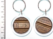 portachiavi recente stampato gettone stipel telefonico cabina telefono sip turin