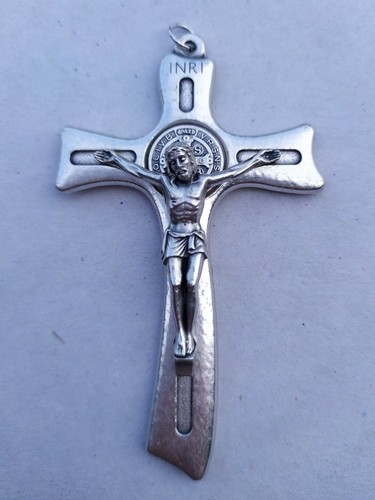 Croce collana san benedetto - collana,