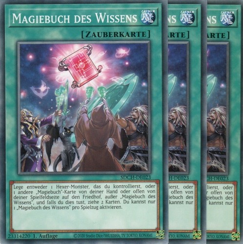 Yugioh magiebuch des - 3x,