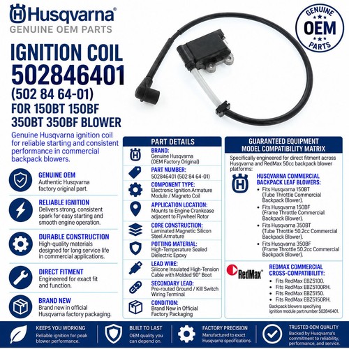 Bobina accensione husqvarna - bobina,