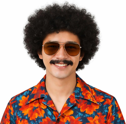 Parrucca afro riccia stile - parrucca,