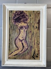 Quadro Dipinto Nudo Di Donna LIÙ Anni 70 Vintage 