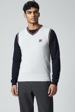 Fila white line gilet - white, in