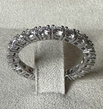 ANELLO FEDINA ETERNITY IN ORO BIANCO 18 kt. CON DIAMANTI NATURALI ct. 1,56