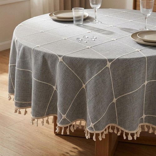 Tovaglia jacquard rotonda - tovaglia,
