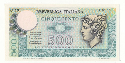 500 lire mercurio emissione - 500,