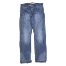 Jeans uomo Levi's 506 blu regular denim dritto medio W31 L32 vestibilità classica zip