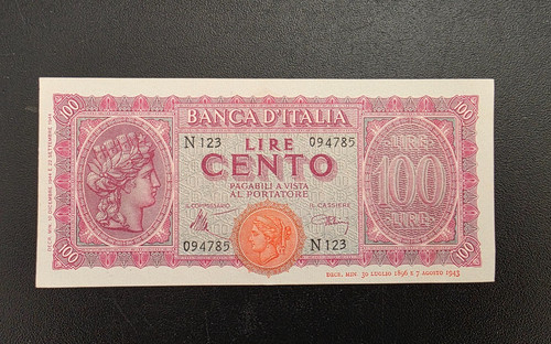 Banconota italia luogotenenza - italia,