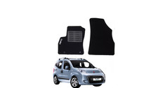 TAPPETINI TAPPETI AUTO IN MOQUETTE SU MISURA CON RICAMO LOGO FIAT  QUBO 2008 