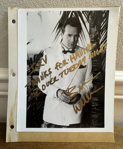 Foto autografa firmata bruce - foto,