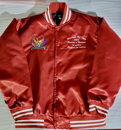 Mens satin jacket brave - satin,