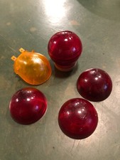 Lotto N°5 Gemma fanale plastica posteriore tondo palla freccia vintage epoca