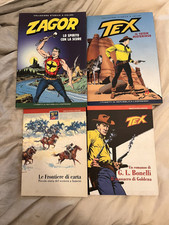 TEX 1 ZAGOR 1 COLORI REPUBBLICA + ROMANZO BONELLI + STORIA WESTERN FUMETTI