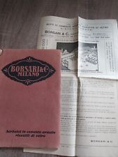 BORSARI Milano SERBATOI IN CEMENTO ARMATO RIVESTITI IN VETRO catalogo + brochure