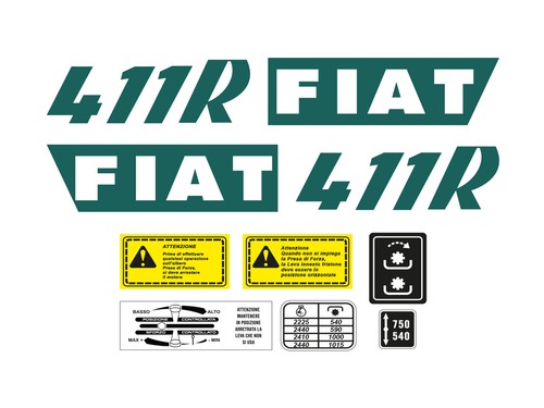 Kit adesivi trattore fiat 411 - kit,