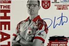 Damon Heta firmato freccette mondiali firma originale autografo signed foto