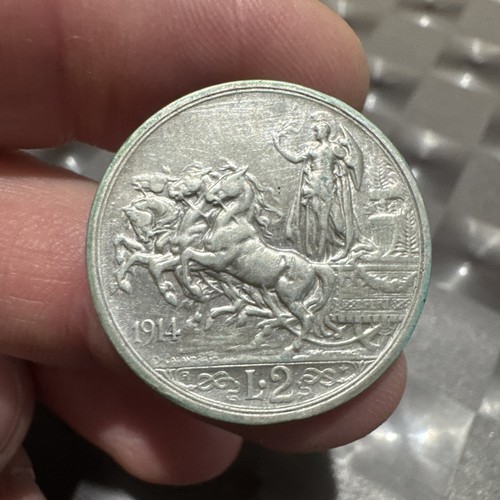 Lire 1914 quadriga briosa - quadriga,