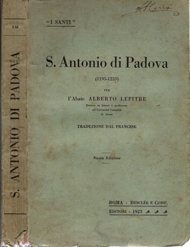 Antonio di padova - s.,