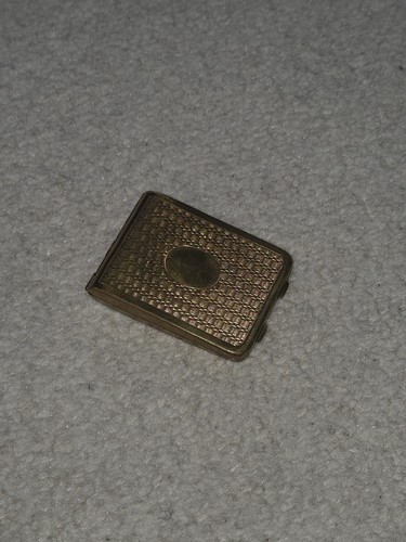 Brass vintage cigarette case - brass,