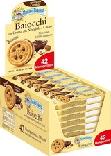 Barilla Mulino Bianco Baiocchi con crema alla nocciola e cacao 42 monoporzioni
