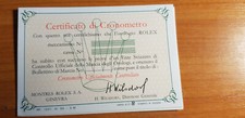 Rolex Cronometro certificato