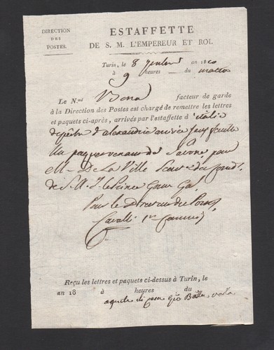 Rarissime document poste - document,