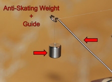 Anti-Skating Peso + Guida