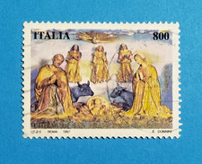 H2045- ITALIA - ITALY 1997 NATALE - PRESEPE ARTISTICO LIRE 800 USATO