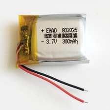 Batteria ricaricabile 3.7V 300mAh Lipo celle 802025 per telecomando altoparlante