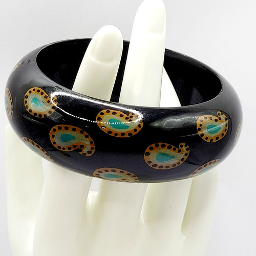 Bracciale paisley nero - paisley,